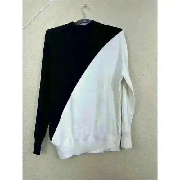 Adidas Originals X HYKE Mock Neck Colorblock Sweater Black White Women’s L. SC3 - Picture 5 of 8